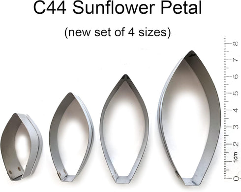 Sunflower Petal Cutters (Set of 4 sizes)...