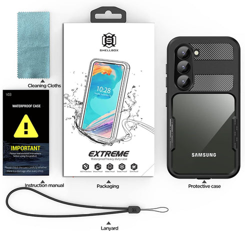 AICase Waterproof Case for Samsung Galaxy S23(6.1"),Snowproof,Dustproof and Shockproof,IP68 Certified Full Body Protection Fully Sealed Underwater...