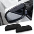 2PCS Rear View Mirror Visor,Carbon Fiber Mirror Rain Visor,Universal Car Rear View Mirror Rain Cover,Snap on Rain Eyebrow,Car Exterior Accessories...