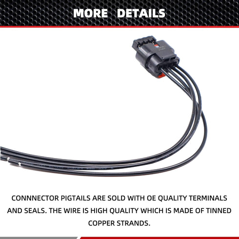 HiSport 68225125AA Connector Pigtail Compatible with Dodge Dart Radiator Active Grille Shutter Harness...