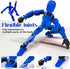 3PCS Titan 13 Action Figure, Titan 13 Action Figure, 3D Printed Multi-Jointed Movable Action Figure Lucky Action Figures for Game Lovers (Red yell...