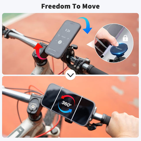 Phone Holder Mount Magnetic Accessories: Fitness Equipment Gym Motorcycle Handlebar, Exercise Bike, Treadmill, Stroller, Cart, for Magsafe iphone ...