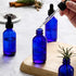 AOZITA 4 Pack, 2 oz Dropper Bottles with 1 Funnel & 4 Labels - 60ml Thick Dark Blue Glass Tincture Bottles with Eye Droppers - Leakproof Essential...