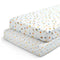 Delta Children Fitted Crib Sheets for Girls and Boys - Crib Sheet for Standard Crib and Toddler Mattresses - 28x52 Inch (Pack of 2), Space Explora...