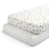Delta Children Fitted Crib Sheets for Girls and Boys - Crib Sheet for Standard Crib and Toddler Mattresses - 28x52 Inch (Pack of 2), Space Explora...