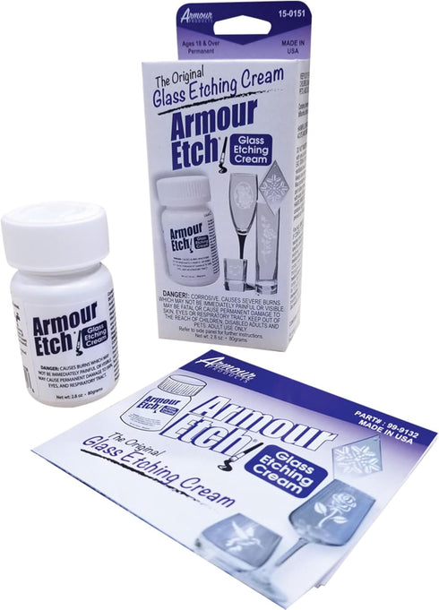 Armour Glass Etching Cream Carded,2.8-Ounce...
