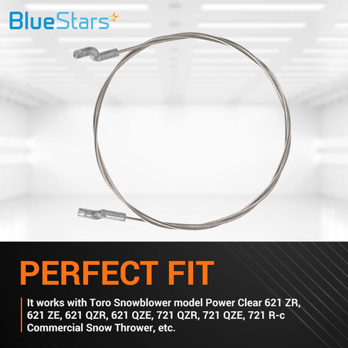 BlueStars 115-5682 Clutch Cable - for Toro CCR Powerlite Power Clear 621 ZR Power Clear 621 QZR Power Clear 621 QZE Toro CCR 6053 R Quick Clear Sn...