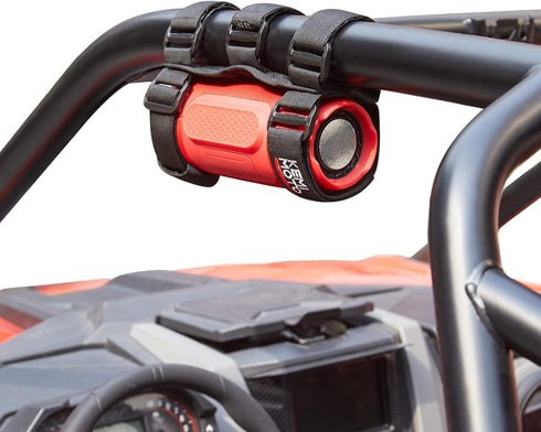 KEMIMOTO UTV Speaker Mount, Adjustable 2 Strap Style Portable Speaker Holder for 1.5" to 2.5" Roll Bar, Compatible with Polaris RZR Ranger Can Am ...