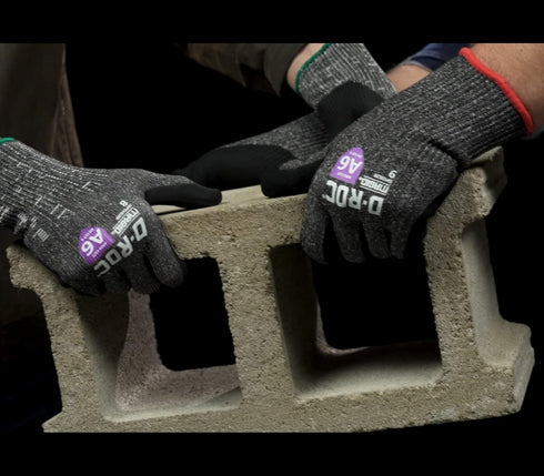 MAGID Touchscreen ANSI A6 Cut-Resistant Work Gloves, 1 Pair, 13-Gauge, Nitrile Coated, 6/XS,Dark Gray...