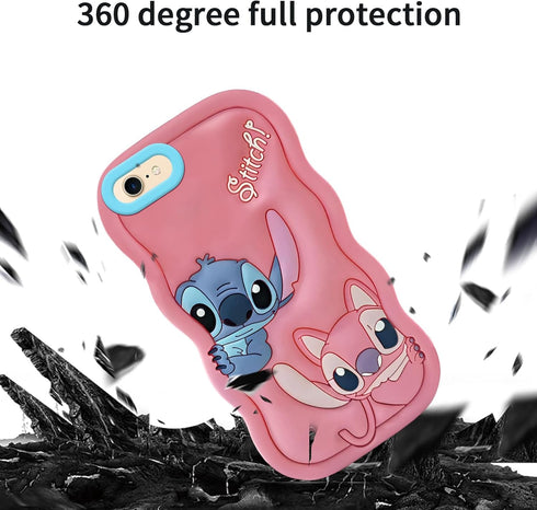 Compatible with iPhone 8 Plus/7 Plus/6S Plus/6 Plus Case, 3D Cartoon Funny Cute Cool Animal Protective Cover Skin Boys Girls Teens Cases for iPhon...