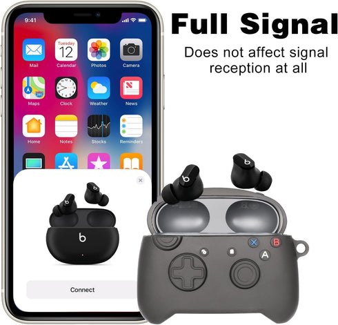 Jowhep Case for Beats Studio Buds Fashion 3D Design Stylish Silicone Cover Trendy Kawaii Funny Cool Fun Unique Wireless Powerbeats Cases for Beats...