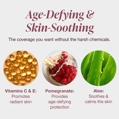 Mineral Fusion Pressed Powder Foundation, Deep 4 - Deep Skin w/Golden Undertones, Age Defying Foundation Makeup with Matte Finish, Talc Free Face ...