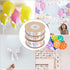 3 Rolls Happy Birthday Ribbon Roll Wide Satin Ribbon Happy Birthday Balloons Ribbon Wrapping Ribbon for Party Decoration...