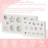 2 Pcs Flower Polymer Clay Molds for Jewelry Making, Daisy Rose Sunflower Nosegay Miniature Clay Molds for Polymer Clay Earrings Decoration for Cla...