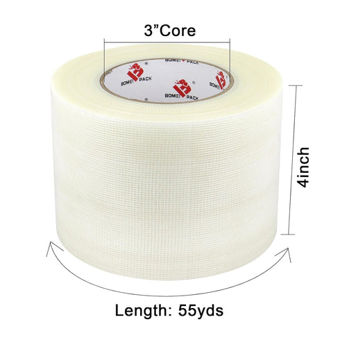 BOMEI PACK Duct Tape Clear 4 Inch x 60 Yards,Wide Roll Duct Clear,Heavy Ducty Transparent Strapping Tape,Waterproof,Residue Free,Flexible,Tear by ...