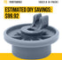Dishwasher 00165314 Durable 165314 Lower Rack Wheel Compatible With Bosch PS3439123 AP2802428 Dishrack Roller Replacement SHV56C03UC SHE4AM12UC SHE43M05UC SHE43M02UC SHE43F06UC SHE43F05UC SHE43F02UC