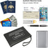 Fireproof Money Bag,Bank Bag Fireproof and Waterproof Cash Bag with Zipper Closure, Fireproof Safe Storage Bag Envelope, Suitable for documents, B...