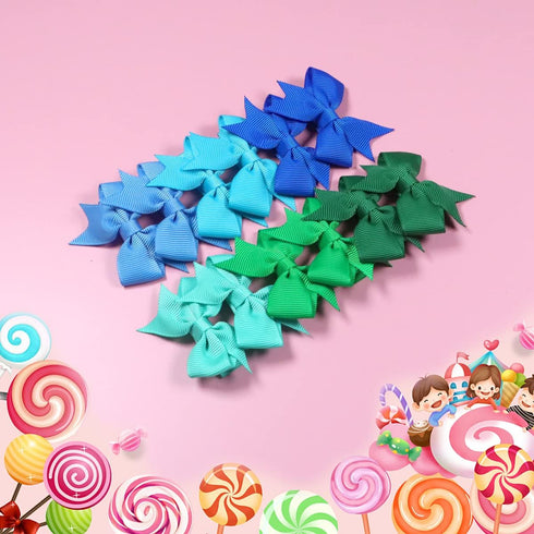 Hair Clips for Girls - 80PCS Fully Lined Tiny Alligator Bows in Pairs for Infants and Toddlers...