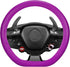 Spurtar Steering Wheel Cover, Soft Silicone Leather Texture Steering Wheel Covers, 14"-15" Anti-Slip Car Purple Steering Wheel Cover, Car Steering...
