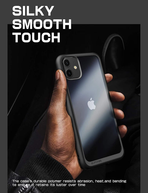 SUPCASE Unicorn Beetle Style Series Case Designed for iPhone 11 6.1 Inch (2019 Release), Premium Hybrid Protective Clear Case (Black)...