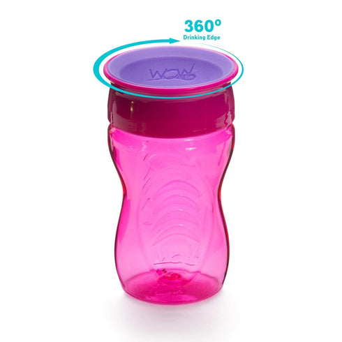 Wow Cup for Kids 360 Sippy Cup, Pink, 10 oz / 296 ml...