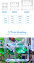 Fish Breeding Box Aquarium Fish Tank Hatchery Incubator Breeder Box Fish Breeding Tanks Acrylic White Breeder Isolation Divider Hatching Boxes wit...