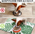 Dog Food Mats for Floors Super Absorbent, Pet Cat Food Mat - Non Slip Dog Bowl Mats for Food and Water, Eco-Friendly Boho Dog Placemats Feeding Ma...