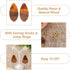 FASHEWELRY Resin Wood Earring Kit with 24Pcs Teardrop Wooden Resin Earring Charms Wood Earring Blanks Earring Findings Open Jump Rings French Earr...