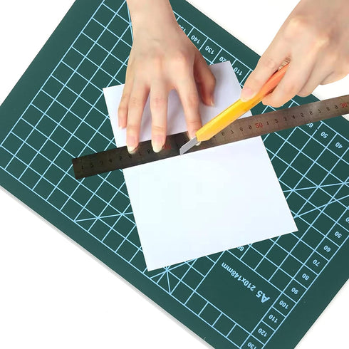Professional Self Healing Cutting Mat A5, PVC Double Sided Non-Slip 5-layer Rotary Mat for Scrapbooking, Quilting, Sewing...