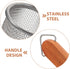 Kichvoe Stainless Steel Noodle Strainer Mesh Pasta Basket Spaghetti Boiling Basket Fine Wire Mesh Sieve Cooking Frying Spider Spoon for Pasta Rame...