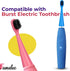 16 Pack Electric Toothbrush Heads for Burst Kids Replacement Heads, Ultra Soft Bristles for Deep Clean, Perfect Fit for Burst Kids Toothbrush Head...