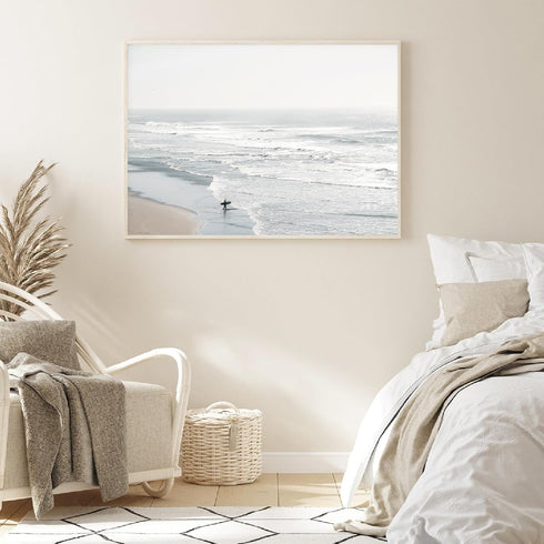 Neutral Landscape Painting Beach Landscape Prints Coastal Ocean Wall Art Beach Scene Artwork Farmhouse Landscape Pictures Coastal Landscape Wall A...