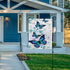Blue Flowers and Butterflies Garden Flag Welcome Home Flag Vertical Double Sided Seasonal Polyester Flag for Home Lawn Indoor Farmhouse Patio Yard...