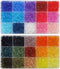 INSPIRELLE 2400 Pieces 6mm Bicone Beads 30 Colors Faceted Acrylic Beads Plastic Spacers Beads for Jewelry Making and Crafting...
