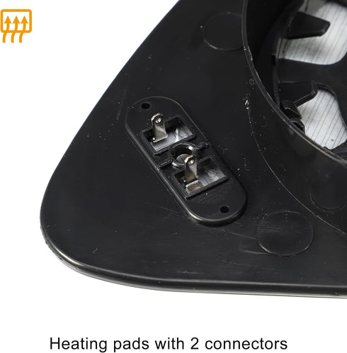 uxcell Car Right Passenger Side Heated Mirror Glass Replacement W/Backing Plate for Toyota Yaris 2014-2017 for Toyota Camry 2013-2014 2016 No.8790...