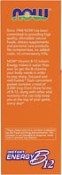 NOW Supplements, Instant Energy B-12 (2,000 mcg of B-12 per packet), Cellular Energy Boost*, 75 Packets...