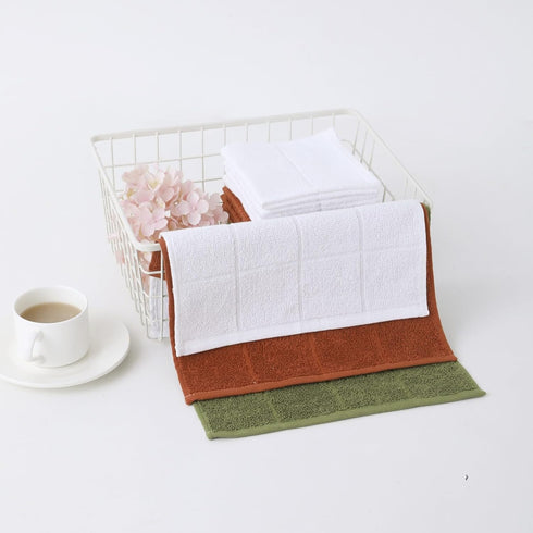 Glynniss Dishcloths Kitchen Highly Absorbent Dish Rags 100% Cotton Dish Cloths for Washing Dishes, Cleaning (11 x 11 Inches, 12 pcs, White)...