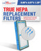 LifeSupplyUSA True HEPA Filter Replacement Compatible with Holmes HAPF30AT Aer1 Total HAP242-NUC Air Purifier...