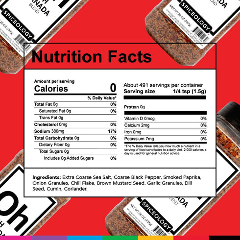 Spiceology - Oh Canada Steak Seasoning - All-Purpose BBQ Rubs, Spice Blends and Seasonings - Use on: Steak, Chicken, Pork, Steak, Bacon, Lamb, Bur...