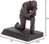 Lighthouse Christian Products Praying Man Seeking God Bronzelike Finish 4.5 x 2.75 Cast Stone Mounted Sculpture...