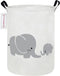 QUEENLALA Large Storage Basket,Laundry Hamper/Bathroom/Home Decor/Collapsible Round Storage Bin,Boys and Girls Hamper/Boxes/Clothing(Parent-child ...