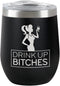 Chris's Stuff 12 oz Wine Tumbler - Iced Coffee Mug with Splash-Proof Lid Stainless Steel Double Wall Vacuum Insulated with Inner Layer Copper Keep...