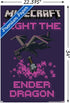 Trends International Minecraft - Fight The Ender Dragon Wall Poster, 34L x 22.4W, Premium Poster & Clip Bundle...