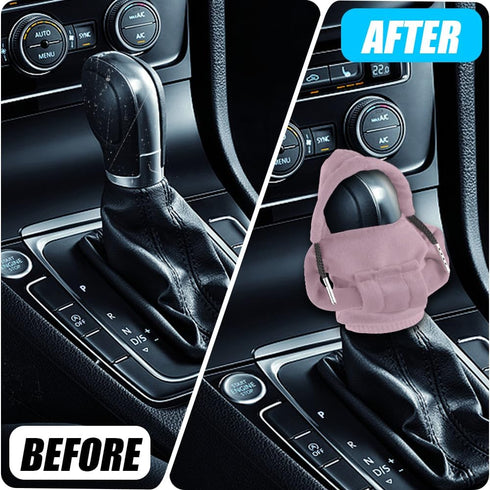 1PCS Shift Cover for Car, Shift Knob Cover, Car Gear Shift Cover, Hoodie Car Shifter, Hoodie Car Shifter, Soft Shift Knob Cover Interior Decor Acc...