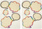 Wrapables Rainbow Thinking Bubble Sticky Notes (Set of 2)...