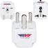 Hero Premium US to India Power Adapter Plug (Type D, Pack of 3, Grounded)...
