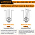 Ball End Hex Head Allen Wrench Drill Bit Set (10PCS SAE 5/16” to 5/64”), LATTOOK 10PCS SAE Ball End Hex Bit Set Allen Key Bit Set Hex Key Drill Bi...