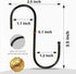 30 Pack Black S Hooks for Hanging 3.5 Inch Heavy Duty Durable Metal Hooks Carbon Steel S Shaped Large S Hooks for Hanging Jeans Kitchen Utensils P...