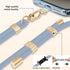 UKON Cell Phone Lanyard,Crossbody Lanyard Premium Metal Buckle Phone Charms with 2 X Phone Patch (Blue)......
