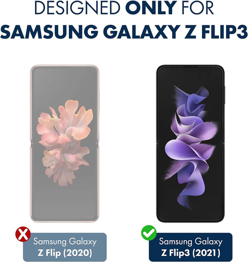 ArmorSuit (2 Pack MilitaryShield Anti-Glare Screen Protector Designed for Samsung Galaxy Z Flip 3 5G (2021) Case Friendly Matte Film...